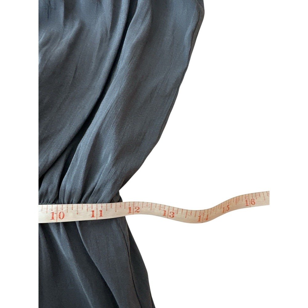H&M Conscious Maxi Dress Women Size 6 Gray Formal Wedding Elegant Sleeveless - Picture 8 of 11